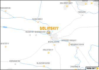 map of Dolinskiy