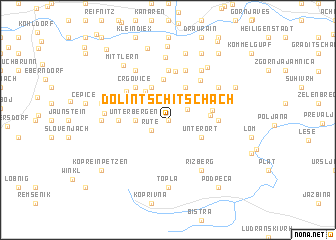 map of Dolintschitschach