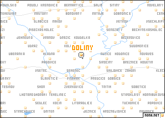 map of Doliny