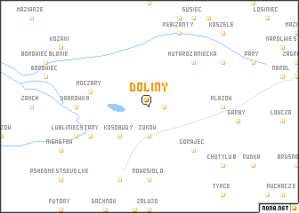 map of Doliny