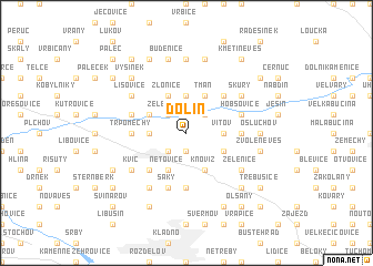 map of Dolín