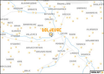 map of Doljevac