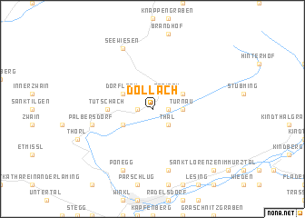 map of Döllach