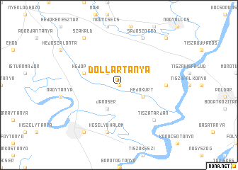 map of Dollártanya