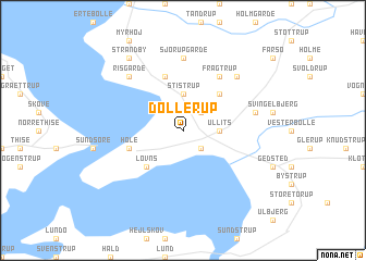 map of Dollerup