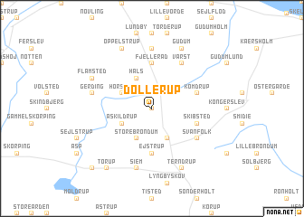 map of Dollerup