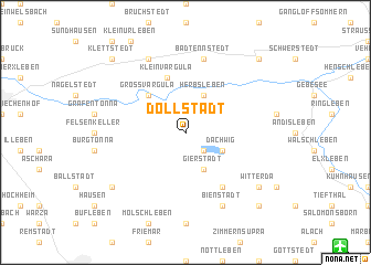 map of Döllstädt