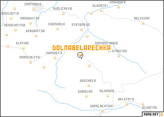 map of Dolna Bela Rechka