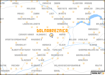 map of Dolná Breznica