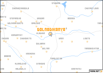 map of Dolna Dikanya