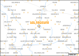 map of Dolná Gedra