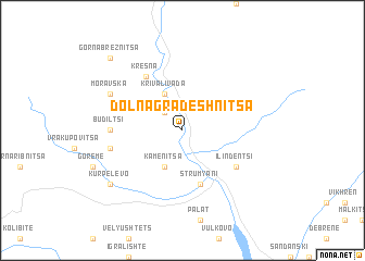 map of Dolna Gradeshnitsa