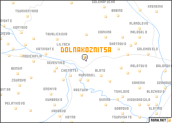 map of Dolna Koznitsa