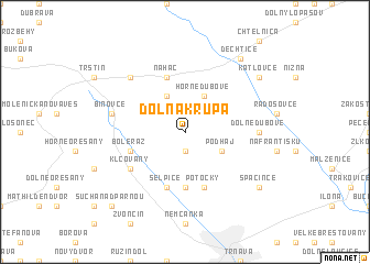 map of Dolná Krupá