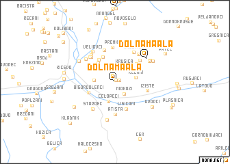 map of Dolna Maala