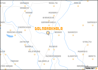 map of Dolna Makhala