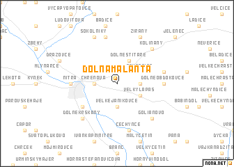 map of Dolná Malanta