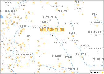 map of Dolna Melna