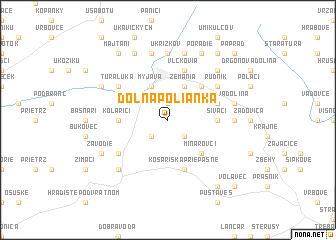 map of Dolná-Polianka