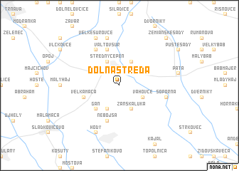 map of Dolná Streda