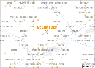 map of Dolná Súča