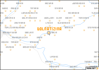 map of Dolná Tižina