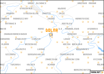 map of Dolna