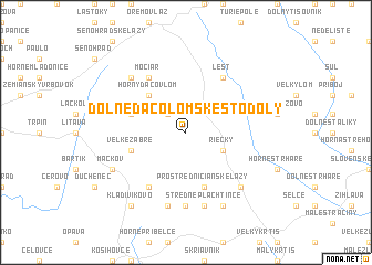 map of Dolné Dačolomské Stodoly