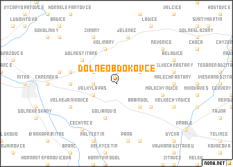 map of Dolné Obdokovce