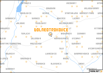 map of Dolné Otrokovce