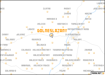 map of Dolné Sľažany