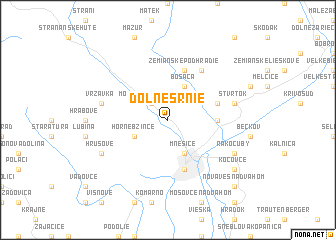 map of Dolné Srnie