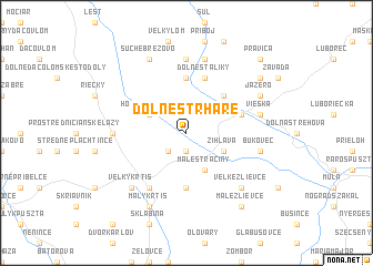 map of Dolné Strháre