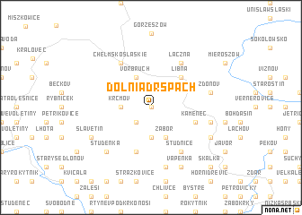 map of Dolní Adršpach