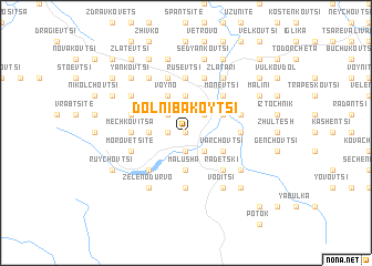 map of Dolni Bakoytsi