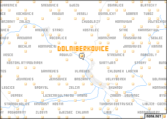 map of Dolní Beřkovice