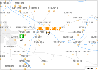 map of Dolni Bogrov