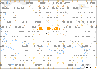 map of Dolní Březky