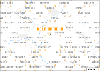 map of Dolní Brníčko