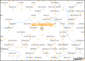 map of Dolní Bušínov