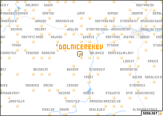 map of Dolní Cerekev