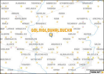 map of Dolní Dlouhá Loučka