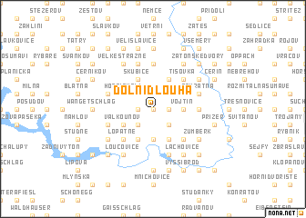 map of Dolní Dlouhá