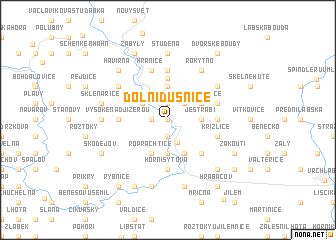 map of Dolní Dušnice