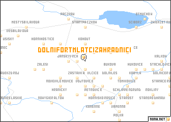 map of Dolní Fořt Mlatci Zahradníci