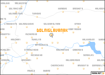 map of Dolni Glavanak