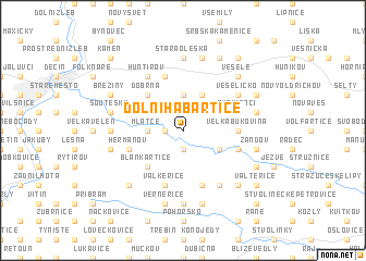 map of Dolní Habartice