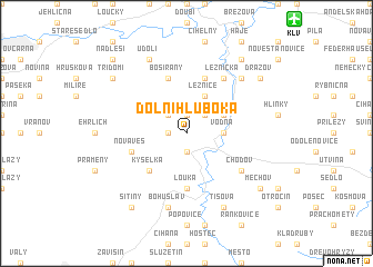 map of Dolní Hluboká