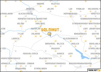 map of Dolní Huť