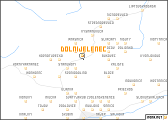 map of Dolní Jelenec